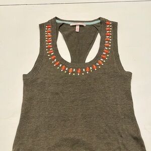 Victoria's Secret Long Beaded Maxi Dress Racer Back Size XS